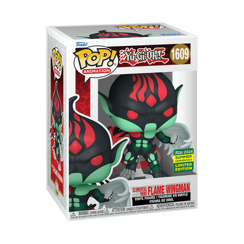 Funko Pop! Elemental Hero Flame Wingman #1609 (Exclusive) – Yu-Gi-Oh!
